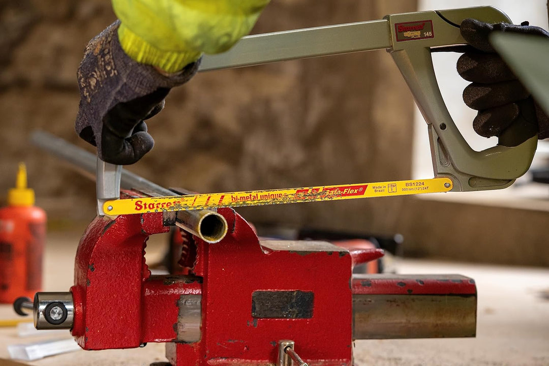 Starrett HSS Handbügelsägeblätter - 50er Pack RS1218 Redstripe Massive Schnellarbeitsstahl Gerade Sc