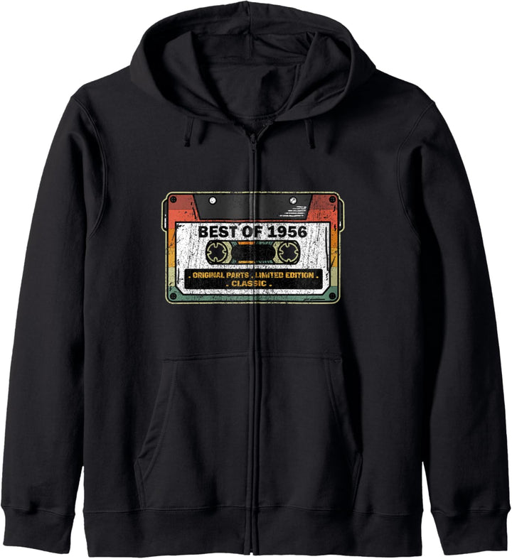 Vintage Best Of 1956 Kassette 65 Jahre 65. Geburtstag Kapuzenjacke