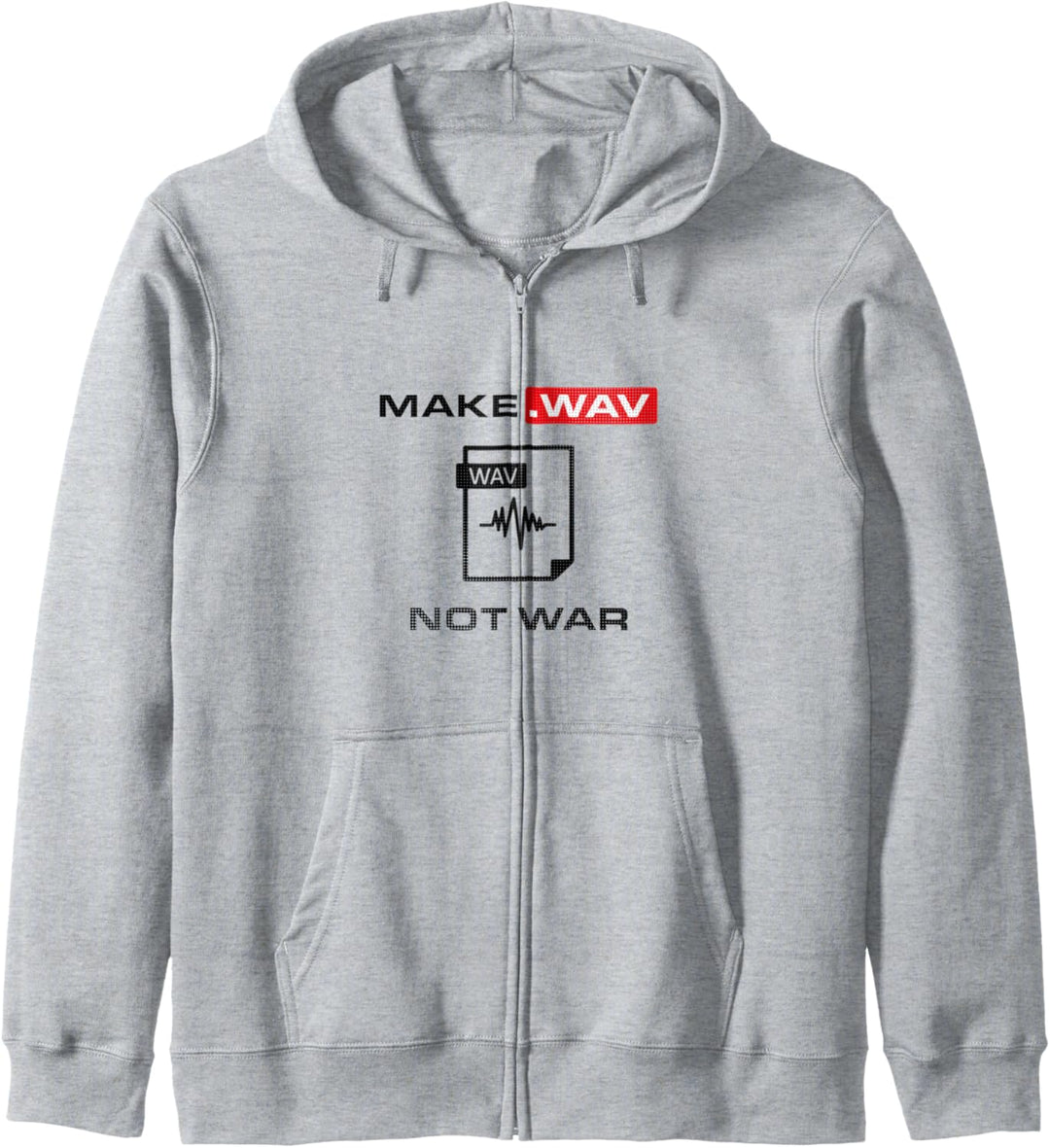 Make Wav Not War Synthesizer Nerd DJ Analog DAW Kapuzenjacke