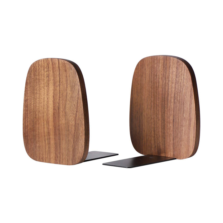 Muso Wood Buchstütze, Buchstützen aus Holz Buchhalter für Regale Dekorative Bücherstützen Buchhalter