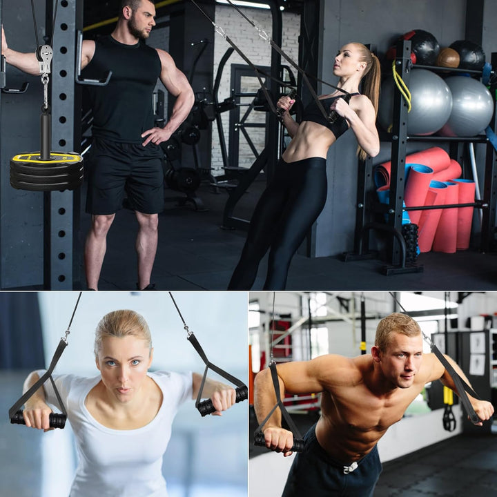 Kabelzug Fitness Kabel Latzug Fitness Bizeps Rücken Trainingsgerät Kabelzug Pulley System Latzug-Mas