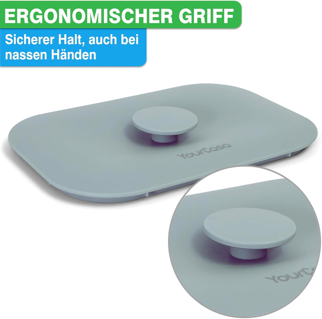 YourCasa Biomülleimer Küche 5L - Komposteimer für alltäglichen Biomüll Behälter - Spülmaschinenfest