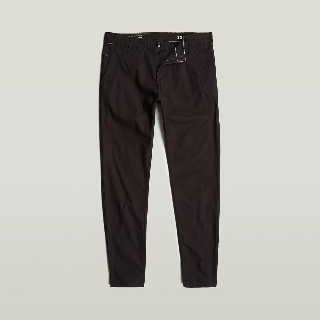 G-STAR RAW Herren Bronson 2.0 Slim Chino Pants 34W / 32L Schwarz (Dk Black D21038-d305-6484), 34W /