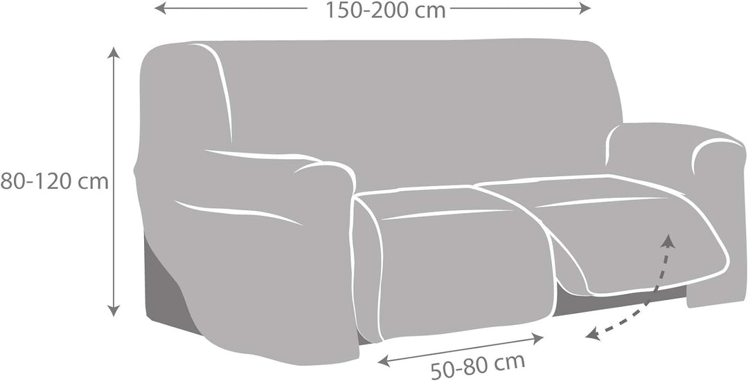 Sofabezug für Relax Spongy, anpassbarer und flauschiger Stoff, Farbe 11, Dunkelbeige 11 - Dunkelbeig