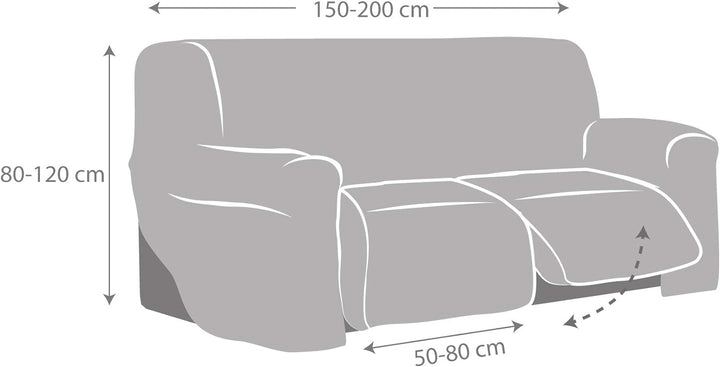 Sofabezug für Relax Spongy, anpassbarer und flauschiger Stoff, Farbe 11, Dunkelbeige 11 - Dunkelbeig