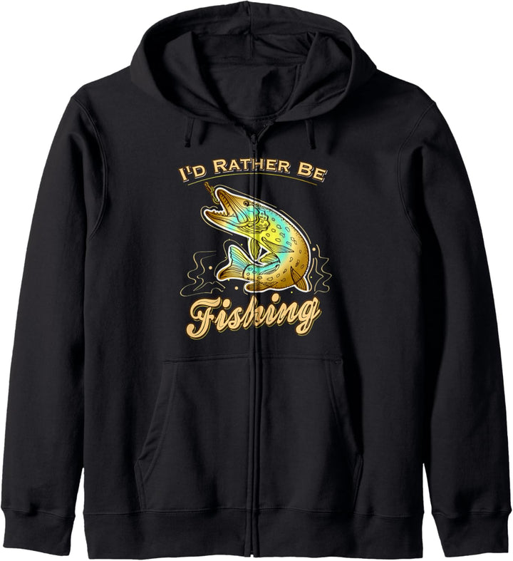 Ich würde lieber lustiges Geschenk fischen Kapuzenjacke