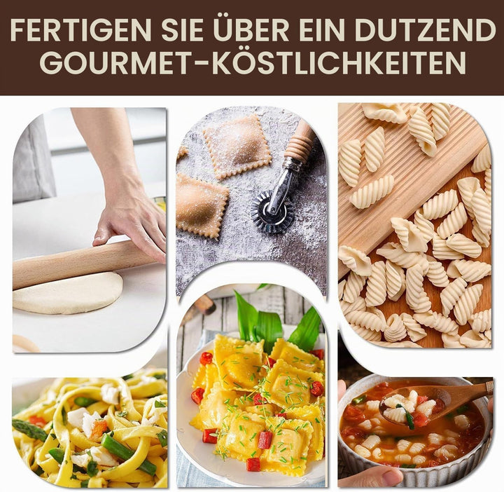 Manuelle Nudelmaschine, Werkzeugset für die Nudelherstellung, Nudeltrockengestell, Nudelwalze, Gnocc