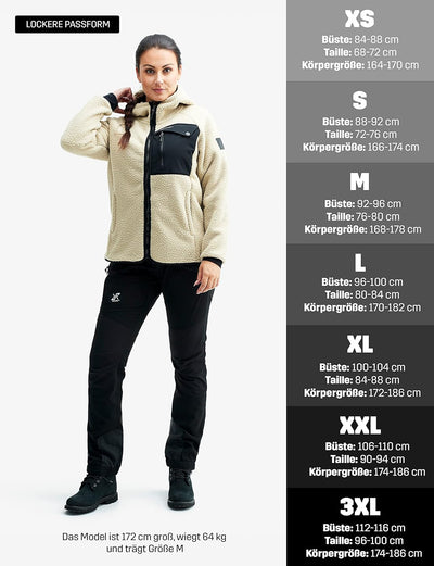 RevolutionRace Sherpa Hoodie für Damen, Outdoor Fleecejacken perfekt für Wanderungen und Outdoor-Abe