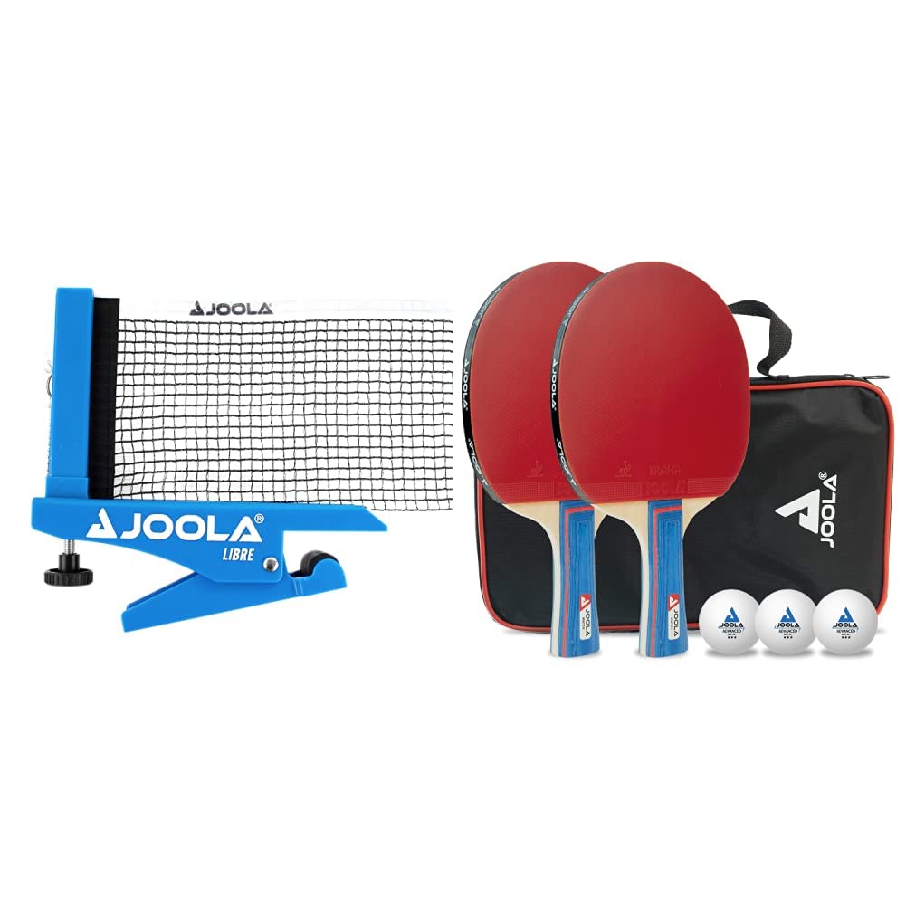 JOOLA Tischtennisnetz LIBRE- OUTDOOR Tischtennisnetz-Garnitur für Freizeitsport - Klemmtechnik - Höh