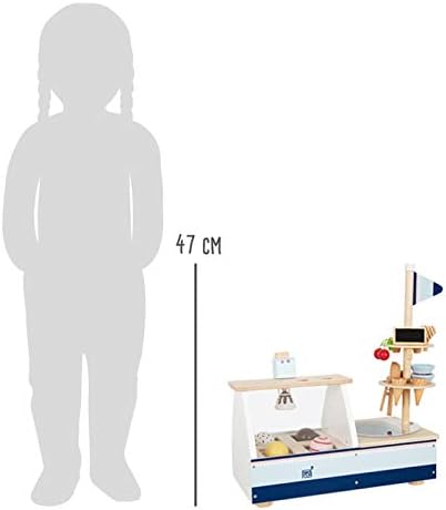 small foot Eistheke "fresh" aus Holz, Zubehör für Kinderküche und Kaufmannsladen, ab 3 Jahren, 11815