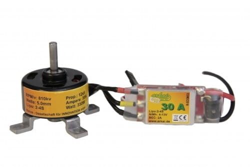 Arkai Brushless-Set - 3508 Motor 810 KV und 30A Regler - fertig verlötet Quadcopter & RC Flugzeuge