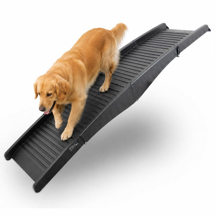 BITUXX Hunderampe Hunde Einstiegshilfe Autorampe Hundetreppe Hundetransport Klappbar Faltbar aus Kun