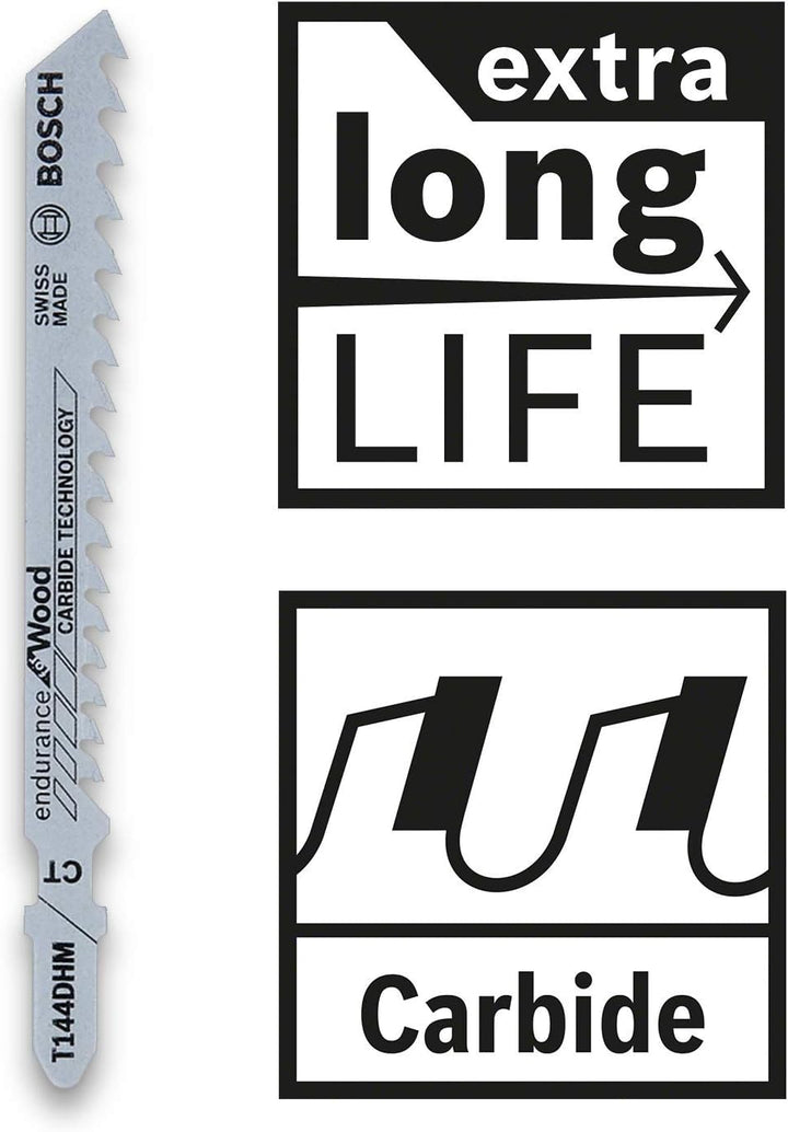 Bosch 15-tlg. Stichsägeblatt Set (MultiMaterial, Zubehör für Stichsägen) für Multi Material, fü