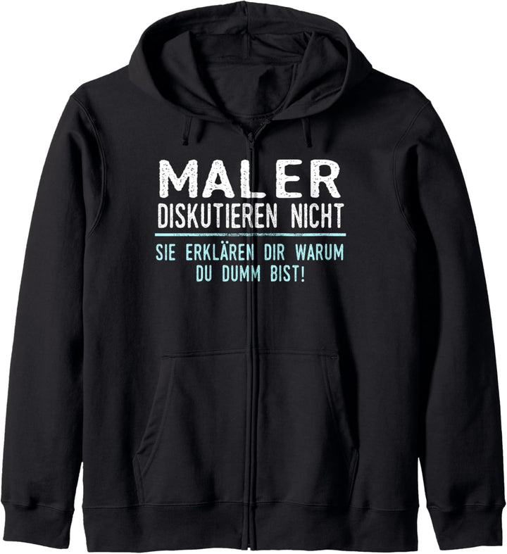 Maler Geschenk für Arbeitskollegen im Job und Beruf Kapuzenjacke