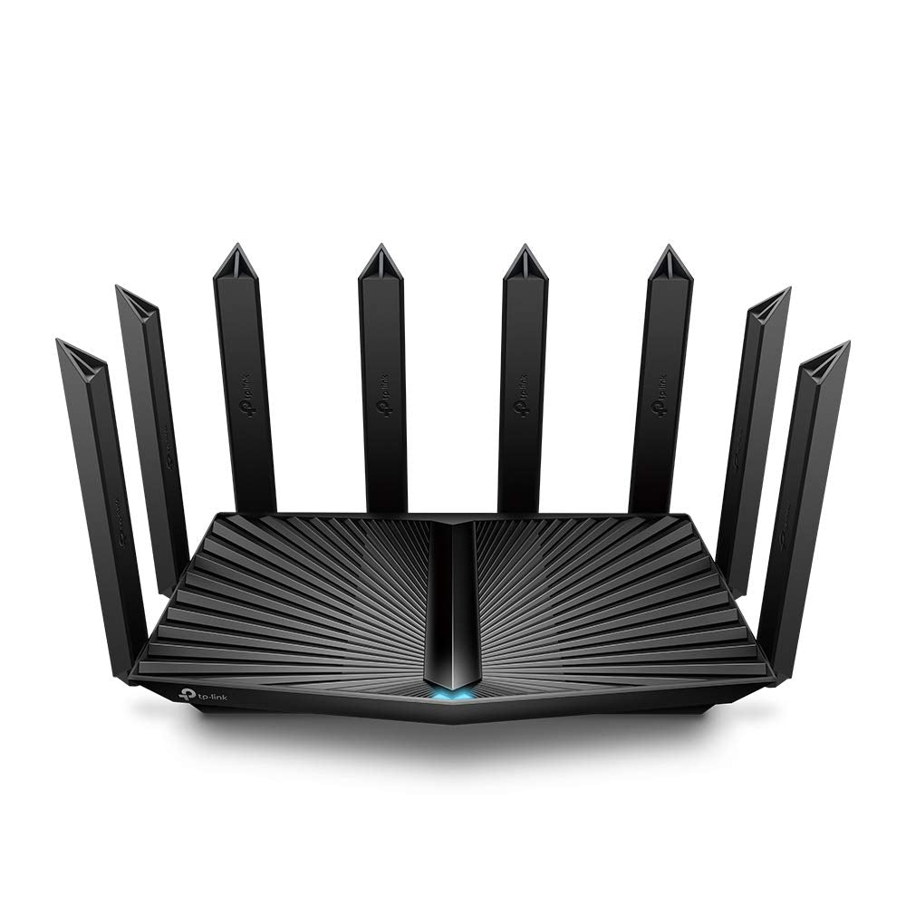 TP-Link Archer AX90 Wi-Fi 6 Gigabit Triband WLAN Router (4804 Mbit/s +1201Mbit/s 5 GHz, 574 Mbit/s 2