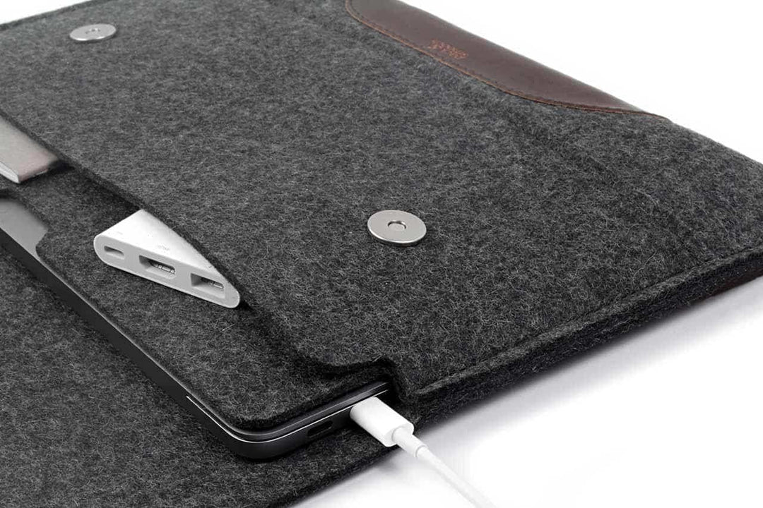 Pack & Smooch Hülle für MacBook Air 15 (2023) MacBook Air 15 case Sleeve 100% Wollfilz Und Pflanzlic