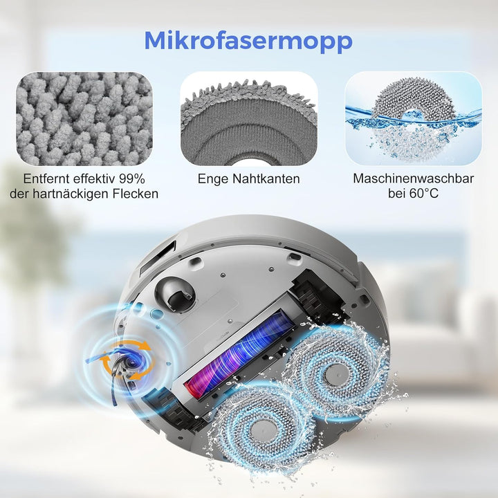 26 Stück Zubehör für Roborock Qrevo Curv/Qrevo Edge S5A/Qrevo Edge/Qrevo Curv S5X/Qrevo S5V Saugrobo