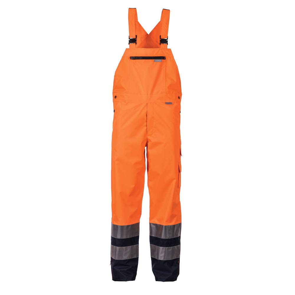 Planam Unisex Warnschutz Rain Trousers High Visible Size M in Yellow XL Orange, Marine, XL Orange, M