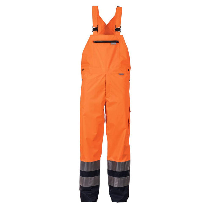 Planam Unisex Warnschutz Rain Trousers High Visible Size M in Yellow XL Orange, Marine, XL Orange, M