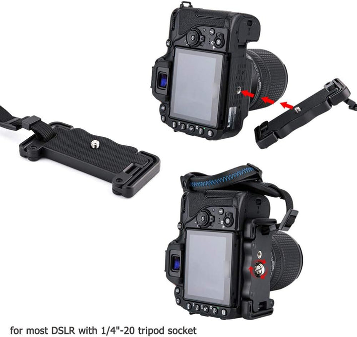 JJC Handschlaufe für DSLR Kamera Canon Nikon Olympus Sony Panasonic Pentax(mit U Typ Plate)