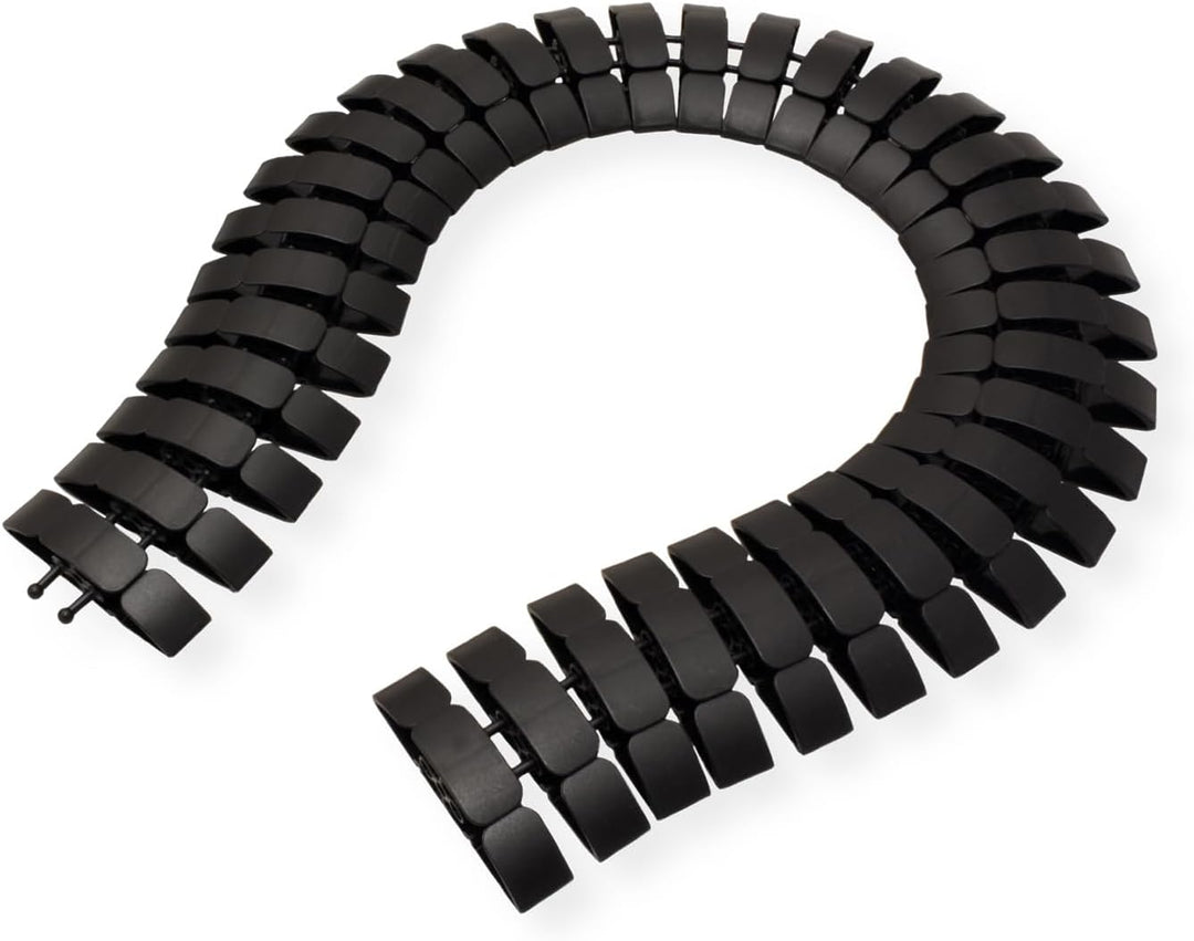 BACHMANN Kabelschlange PRO Kabelführung Schwarz 930.032 (flexibler und robuster Kabelschlauch)