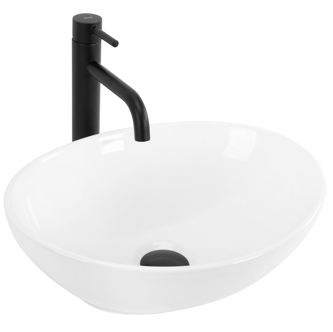 Rea Aufsatzwaschbecken SOFIA WHITE Waschtisch Handwaschbecken Spülbecken Waschschale Waschbecken für