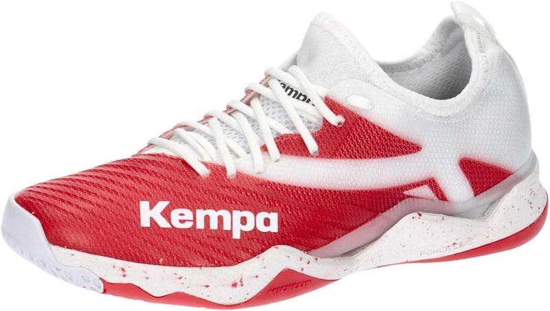 Kempa Wing Lite 2.0 Women Damen Handballschuhe, Sportschuhe, Turnschuhe 37 EU Weiss Rot, 37 EU Weiss