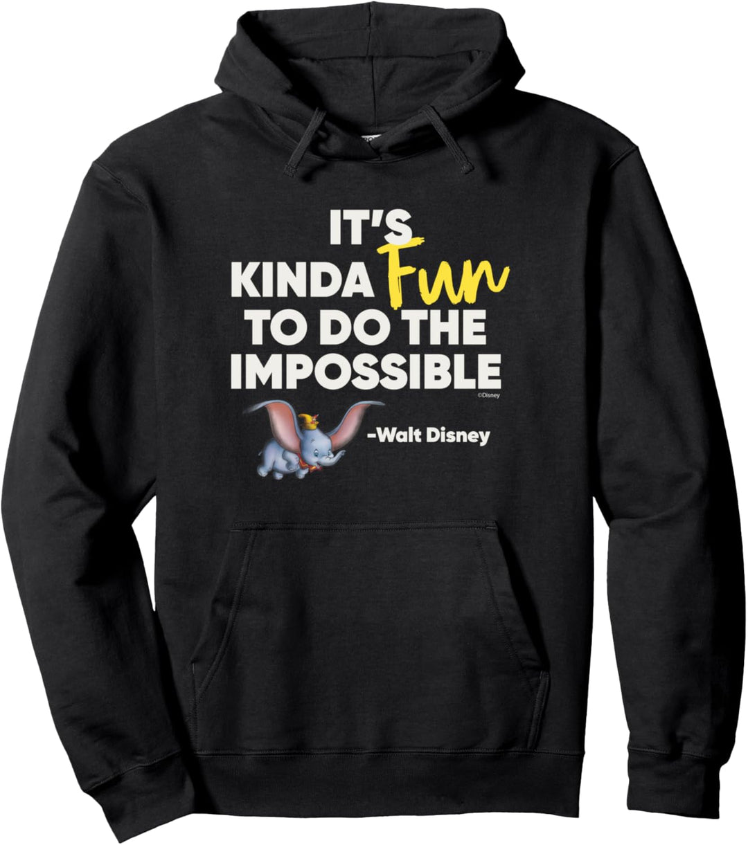 Disney 100 Walt Disney Quote Dumbo Do the Impossible D100 Pullover Hoodie