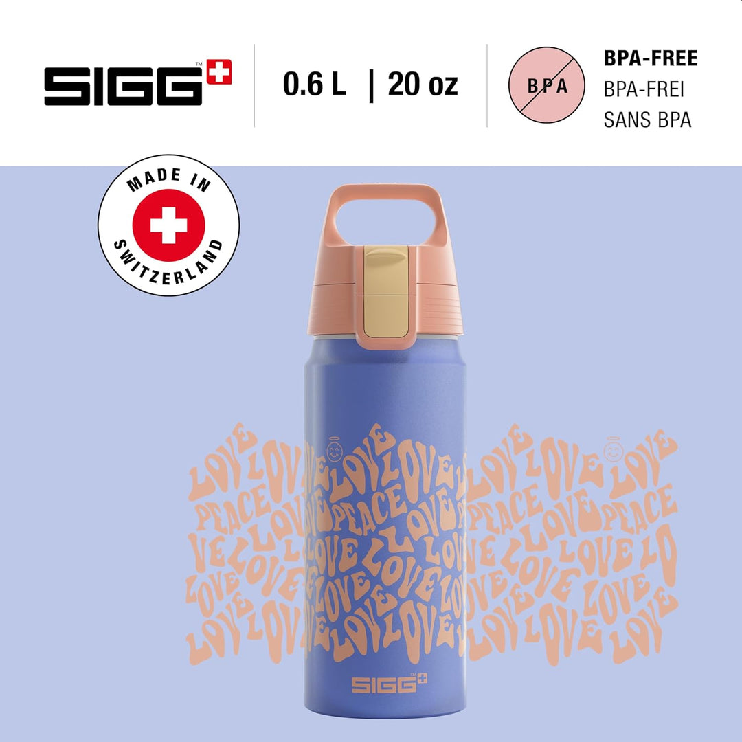 SIGG - Alu Trinkflasche Kinder - WMB ONE - Made in Switzerland - Für Kohlensäurehaltige Getränke Gee
