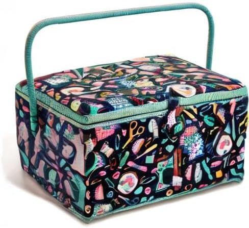 Prym 612064 Nähkorb, Baumwolle, marine, One Size