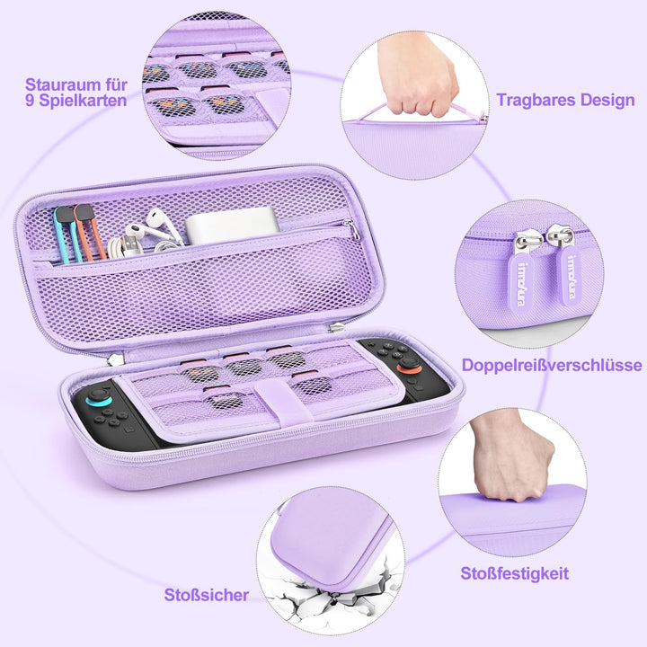 innoAura Switch 2 Tasche 14-in-1 Bundle für NS Switch 2 (2025), Switch 2 Case mit Tragetasche, Schut