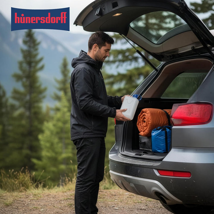 hünersdorff Wasserkanister ECO mit unverlierbarer Deckelverschraubung, 2 L, 810250 2 Liter Kein Zube