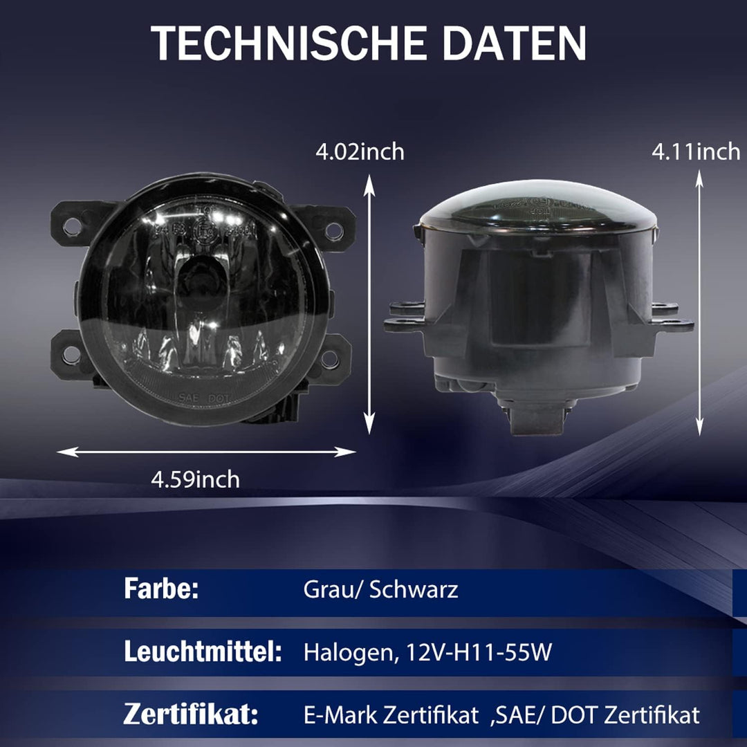 Tula Motoren Nebelscheinwerfer für 14-UP FIAT Ducato(250) 14-up CITROEN Jumper 11-UP DS5 14-UP PERGE