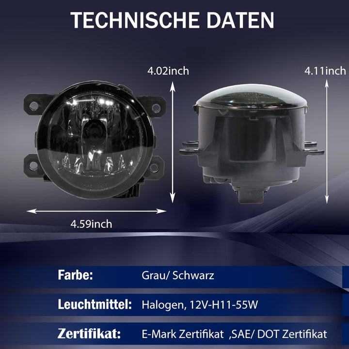 Tula Motoren Nebelscheinwerfer für 14-UP FIAT Ducato(250) 14-up CITROEN Jumper 11-UP DS5 14-UP PERGE