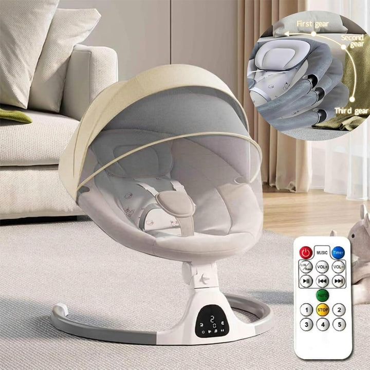 Adjustable Height Baby Swings Bluetooth, 5 Geschwindigkeit Musik-Lautsprecher mit 12 voreingestellte