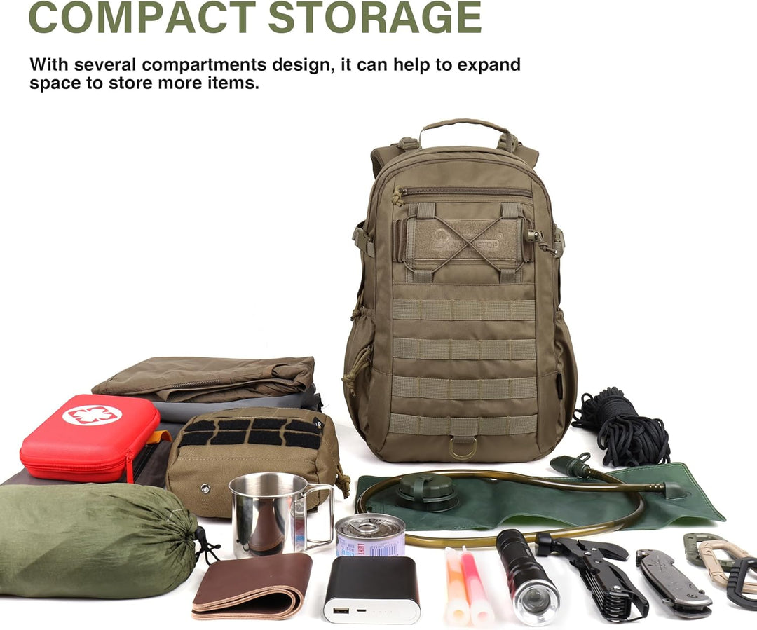 Mardingtop 20L Militär Rucksack Herren Wanderrucksack Trekkingrucksack Tactical Backpack mit MOLLE-S
