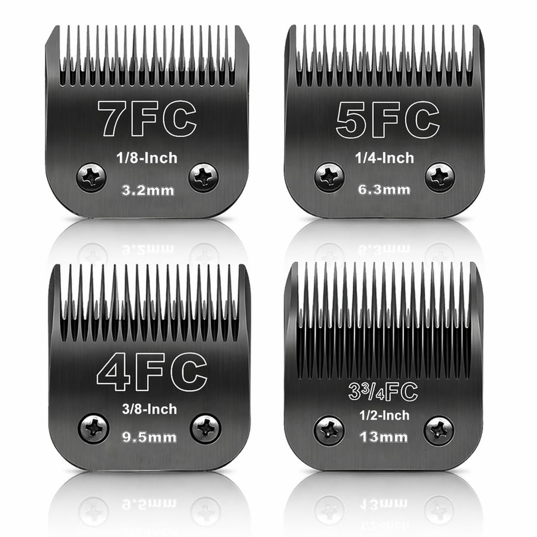 7FC+5FC+4FC+3FC Ersatzmesser für Hundepflege, kompatibel mit den Serien Heiniger/Moser Max45/Andis/O