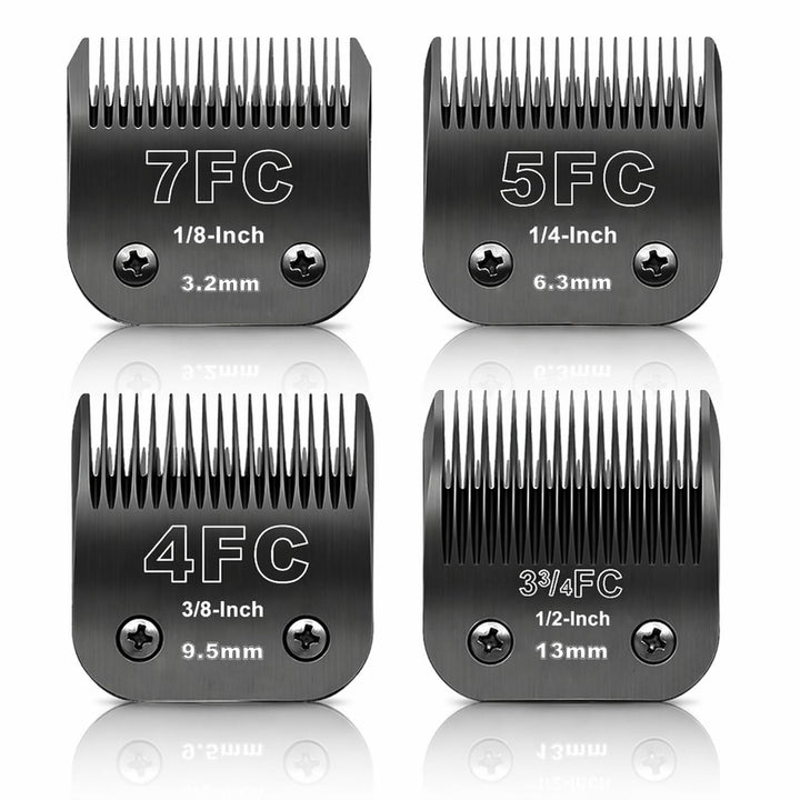 7FC+5FC+4FC+3FC Ersatzmesser für Hundepflege, kompatibel mit den Serien Heiniger/Moser Max45/Andis/O