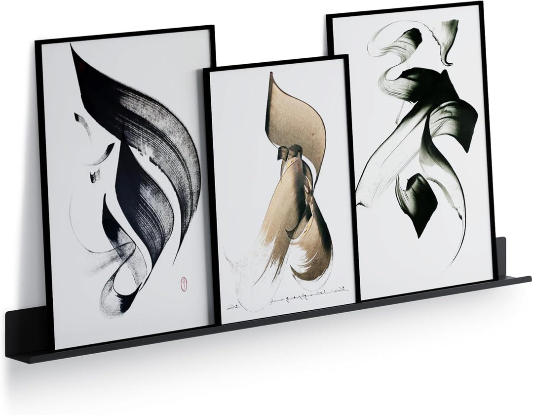 byde Ein schlankes Wandregal für Fotos, Bilder und Bücher. Modernes und minimalistisches Design. Her