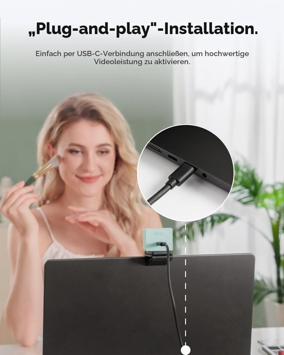 OBSBOT Meet 2 Ultra HD 4K Streaming Webcam, 1080p at 60 FPS, Videokonferenz Kamera mit KI Automatisc