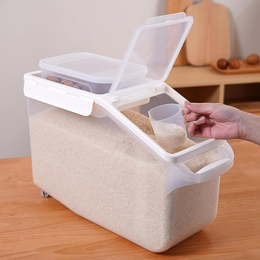 Citylife Hundefutter Aufbewahrung, frischhaltedosen mit deckel(12L+1,8L), luftdichte box, food conta