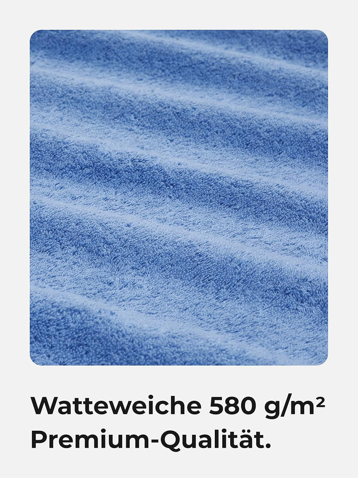 Sowel® Premium Badetuch 100x150 cm, Handtuch aus 100% Bio-Baumwolle, Hergestellt in Portugal, Tauben