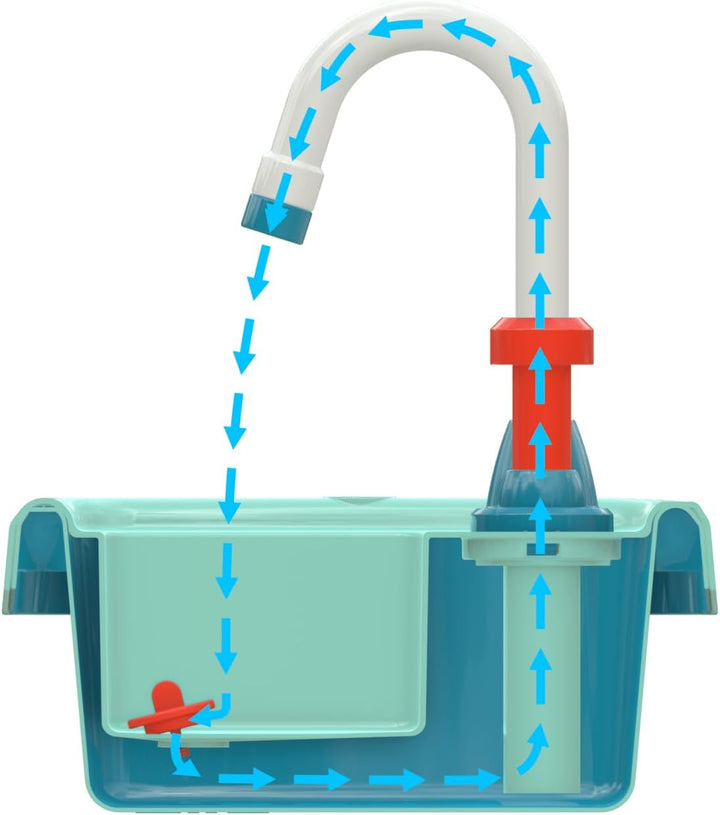 TP Toys 671 Splash & Play Früher Spass Holz | Outdoor Schlammküche | Arbeitsspüle & Wasserhahn | Für