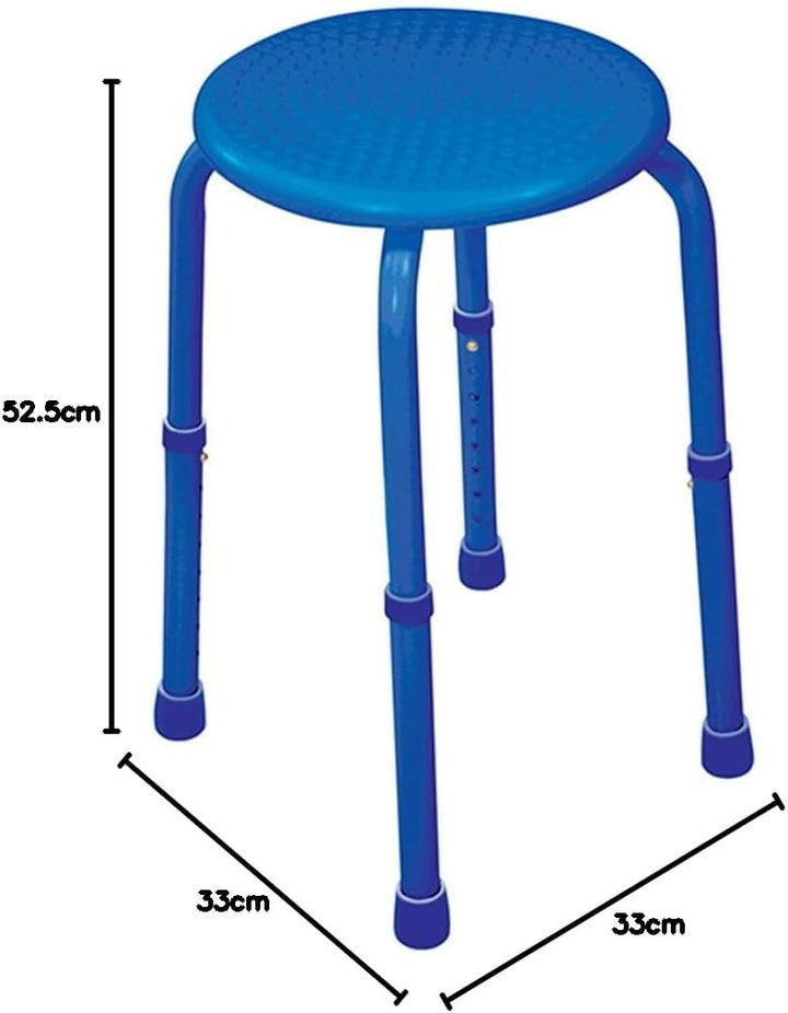 Aidapt VB511AB Mehrzweck- Einstellbarer Hocker, blau, Blau