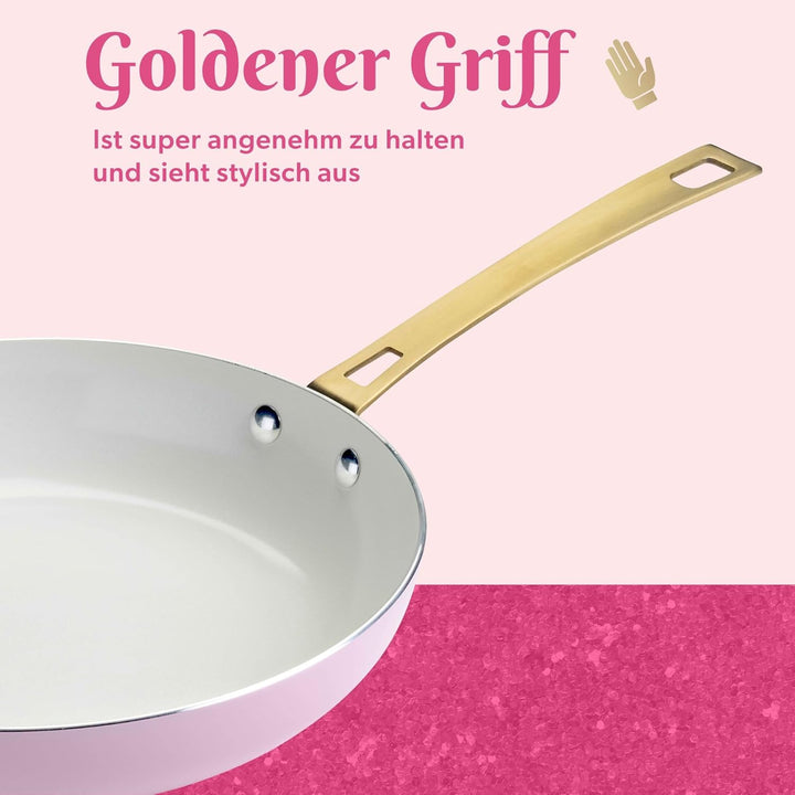 Paris Hilton – Kochgeschirr-Set 10-teilig – Aluminium & Keramik Antihaft-Beschichtung, Induktionsgee