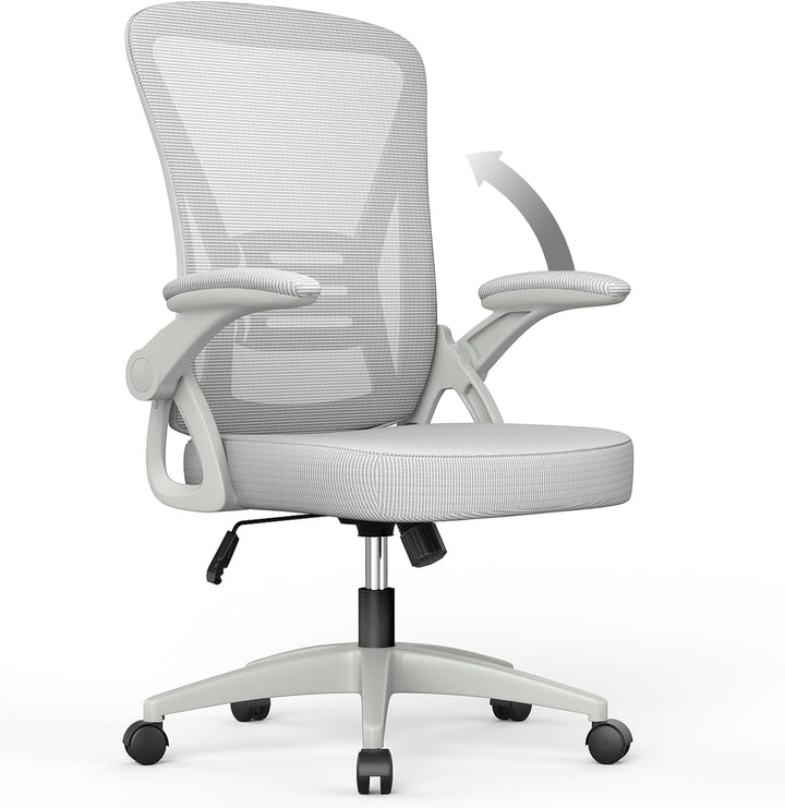 naspaluro Bürostuhl mit Verstellbaren Armlehnen, Ergonomischer Schreibtischstuhl mit Netzbespannung,