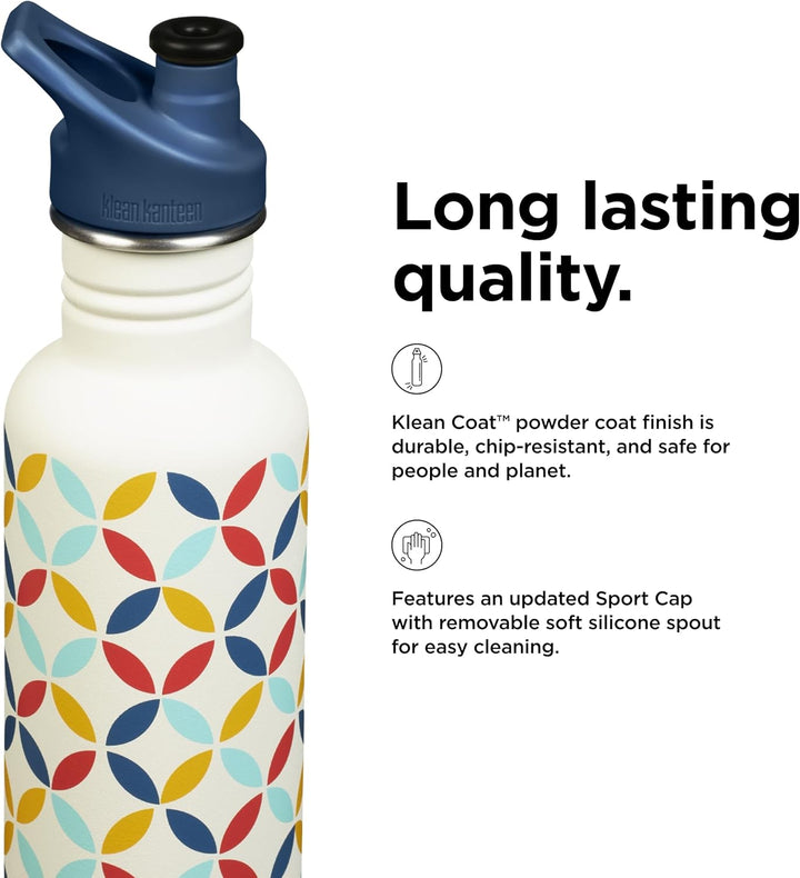 Klean Kanteen Classic Trinkflasche Retro-Punkt 800 ml 800 ml Retro-punkt, 800 ml Retro-punkt