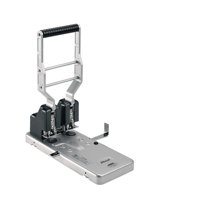 Rexel HD2150 Locher (2-fach-Lochung, robustes Metall, Kapazität 160 x 80 g/qm) silberfarben/schwarz