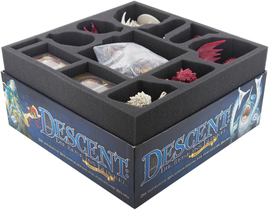 Feldherr Schaumstoff-Set kompatibel mit Descent: Reise ins Dunkel 2. Edition - Grundspiel-Box