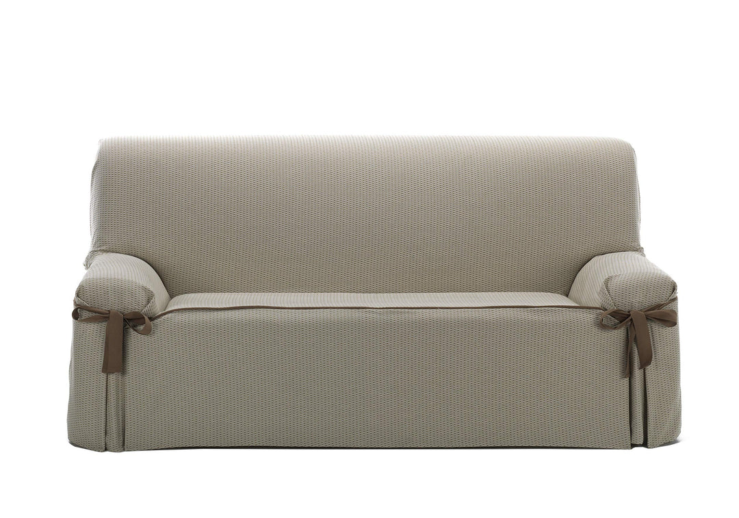 Martina Home Capri Sofabezug, Laken, 3-lagig 3 Plätze Leinfarben, 3 Plätze Leinfarben